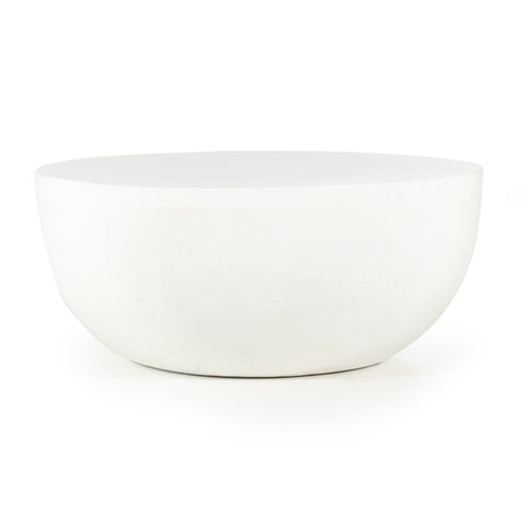 Basil Outdoor Coffee Table 36" - Matte White