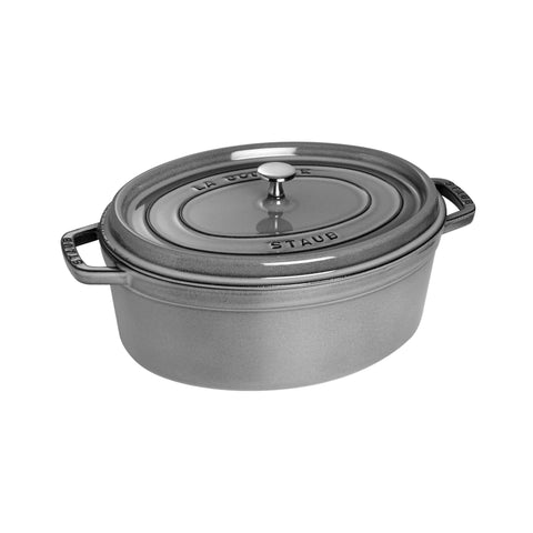 Cast Iron - Oval Dutch Ovens - 7-qt Oval Dutch Oven - Graphite Grey