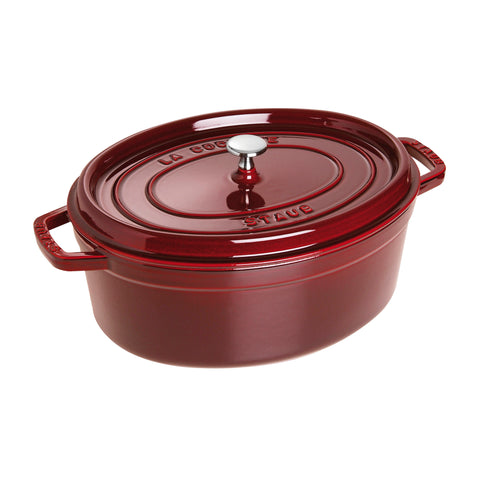 Cast Iron - Oval Dutch Ovens - 7-qt Oval Dutch Oven - Grenadine