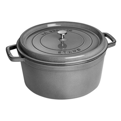 Cast Iron - Round Dutch Ovens - 13.25-qt Round Dutch Oven - Graphite Grey