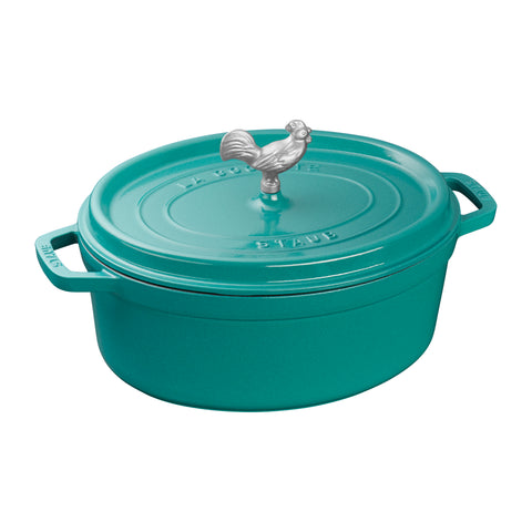 Cast Iron - Coq au Vin Dutch Ovens - 5.75-qt Coq au Vin Dutch Oven - Turquoise