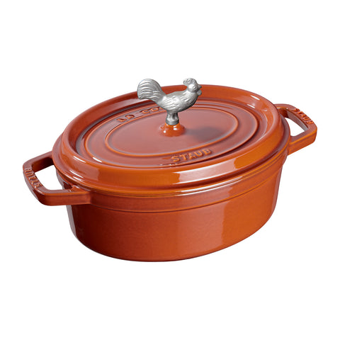 Cast Iron - Coq au Vin Dutch Ovens - 5.75-qt Coq au Vin Dutch Oven - Burnt Orange