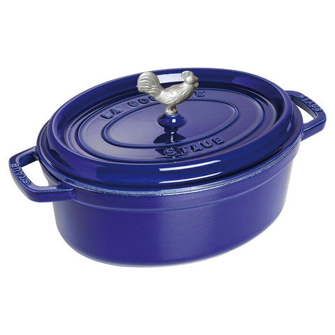 Cast Iron - Coq au Vin Dutch Ovens - 5.75-qt Coq au Vin Dutch Oven - Dark Blue