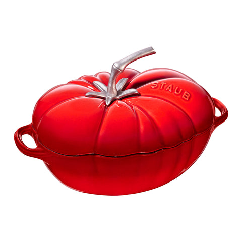 Cast Iron - 3-qt Tomato Dutch Oven Cocotte - Cherry