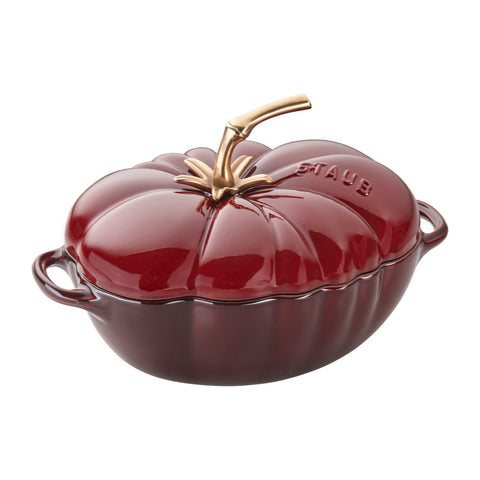Cast Iron - 3-qt Tomato Dutch Oven Cocotte - Grenadine