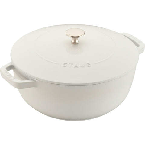 Cast Iron - 3.75-qt Essential French Oven Cocotte - White