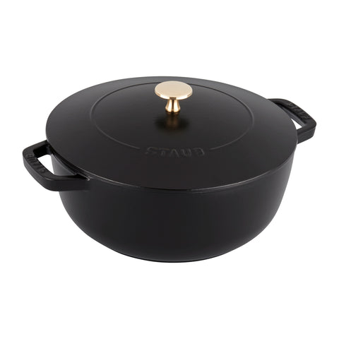 Cast Iron - 3.75-qt Essential French Oven Cocotte - Black