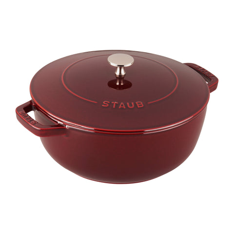 Cast Iron - Specialty Shaped Dutch Ovens - 3.75-qt Essential French Oven - Grenadine