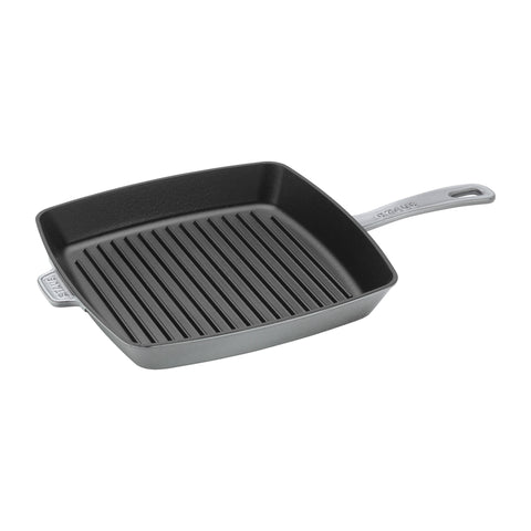 Cast Iron - 12" Square Grill Pan - Graphite Grey