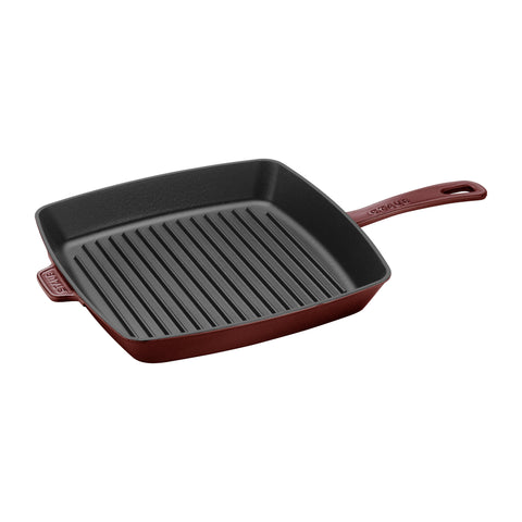 Cast Iron - Grill Pans - 12" Square Grill Pan - Grenadine