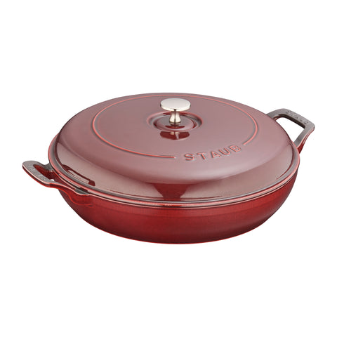 Cast Iron - Braisers/ Sauté Pans - 3.5-qt Braiser - Grenadine