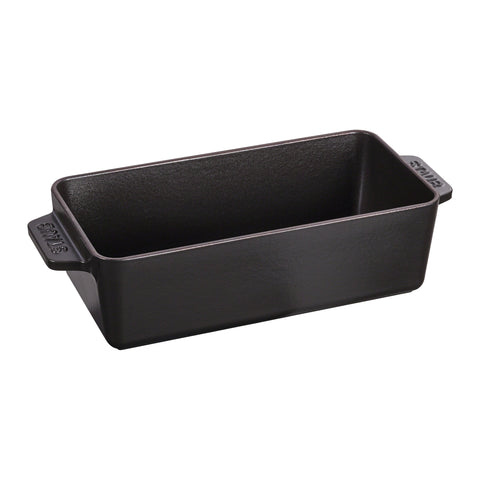 Cast Iron - 12.75" X 5.25” Loaf Pan NO LID - Black Matte