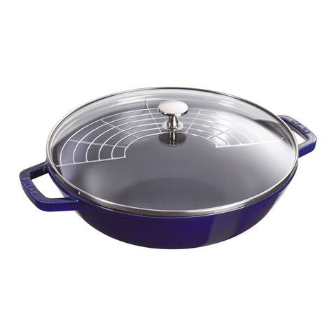 Cast Iron - 4.5-qt Perfect Pan - Dark Blue