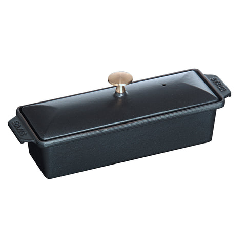 Cast Iron - 1.5-qt Large Rectangular Terrine - Black