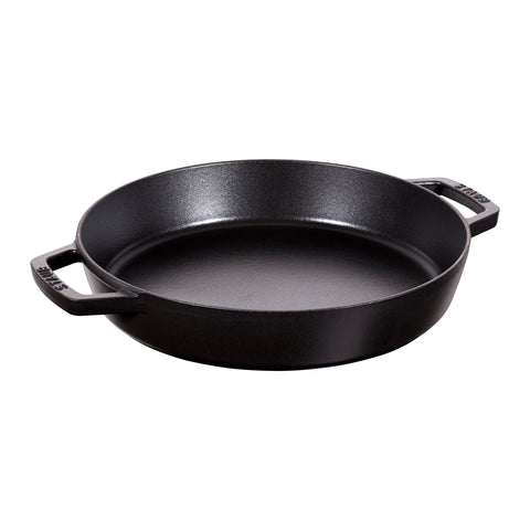 Cast Iron - 13" Double Handle Fry Pan - Black Matte