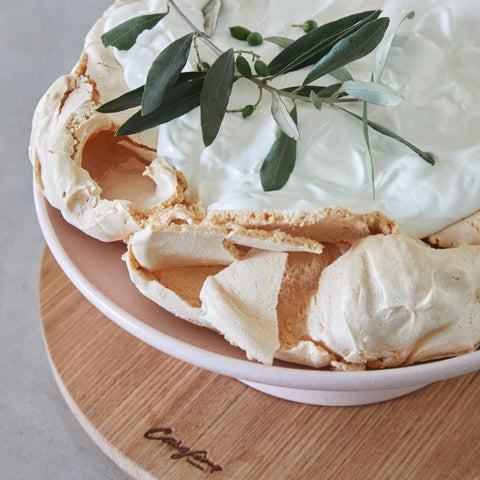 Pacifica Footed plate - 27 cm | 11'' - Marshmallow