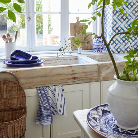 Abbey Oval baker - 38 cm | 16'' - Blue