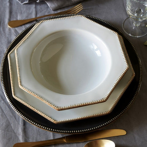 Luzia  Round charger plate/platter - 33 cm | 13'' - Slate grey