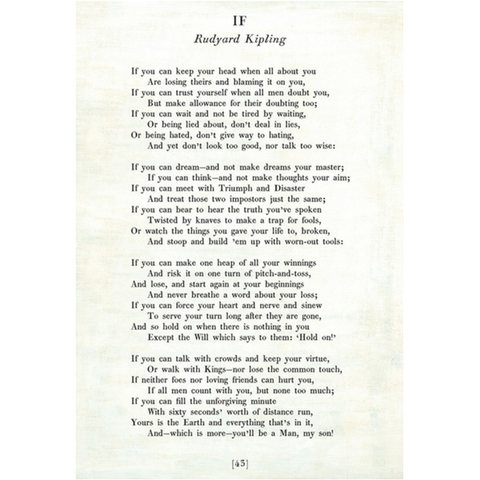 If - Poetry Collection