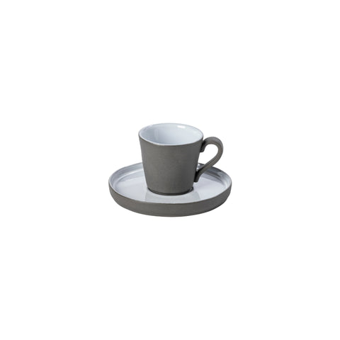 Lagoa Eco Gres  Coffee cup and saucer - 0.09 L | 3 oz. - White