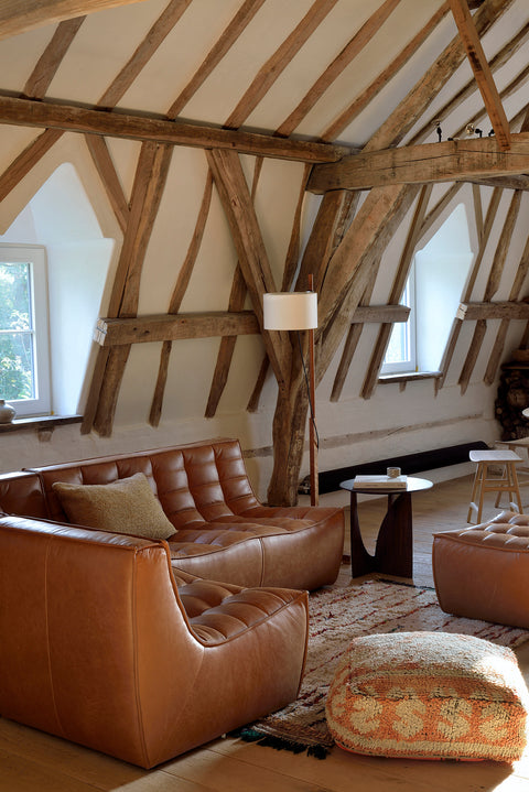 N701 sofa - 3 seater - old saddle