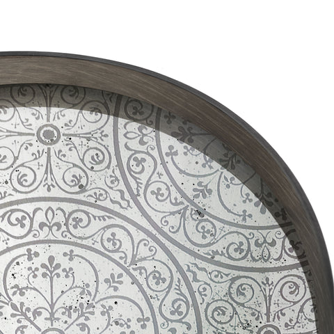 Moroccan Frost mirror tray - Large