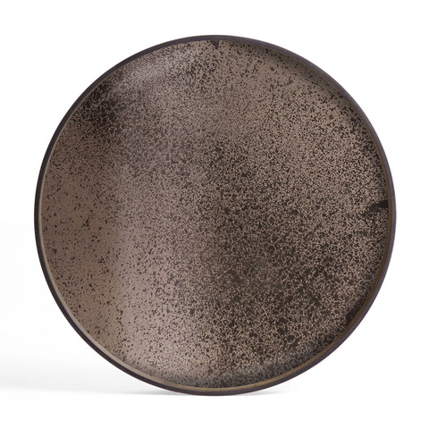 Aged mirror Tray - Bronze - XL