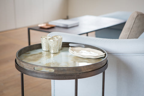 Organic Glass Tray - Mist Gold - Small