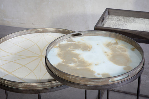 Organic Glass Tray - Mist Gold - Small