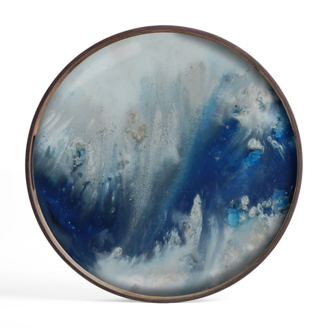 Organic glass tray - Blue Mist - Small