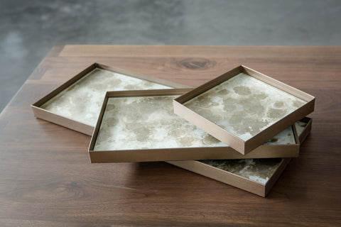 Organic Valet Tray - Fossil - Rectangular