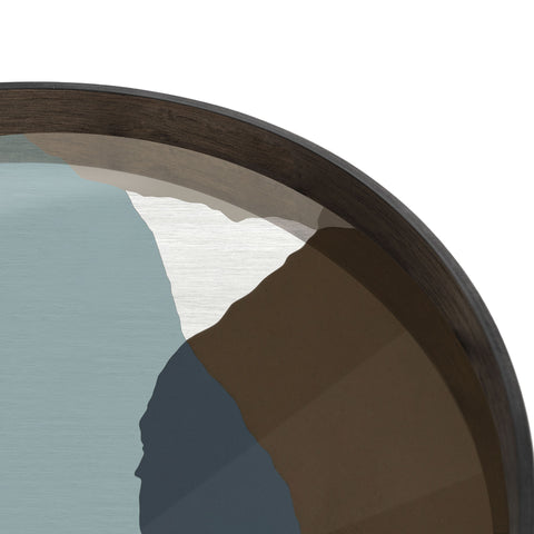 Wabi Sabi glass tray - Graphite - XL