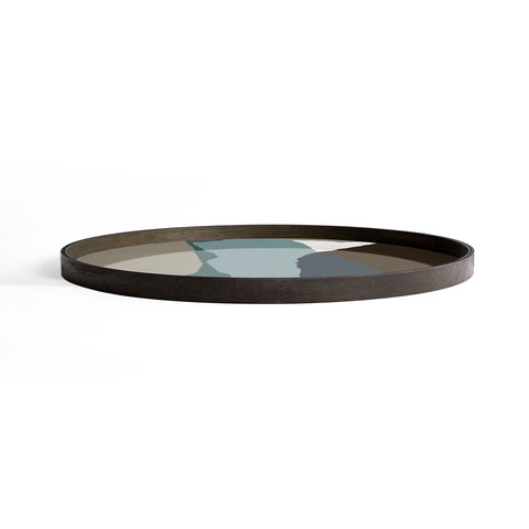 Wabi Sabi glass tray - Graphite - XL