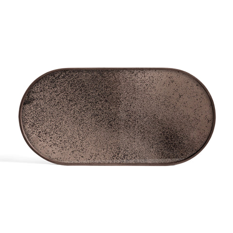 Aged Mirror Tray - Bronze - Medium