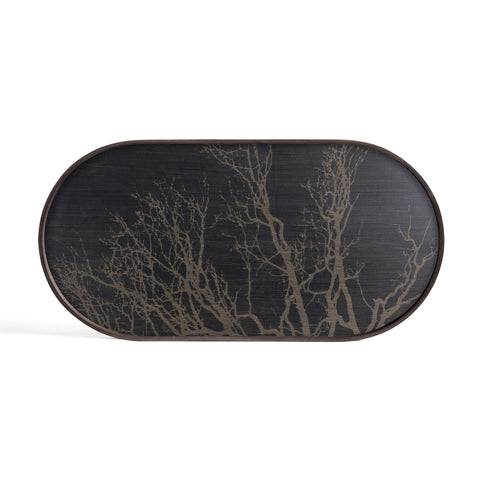 Tree Wooden Tray - Oblong - Medium