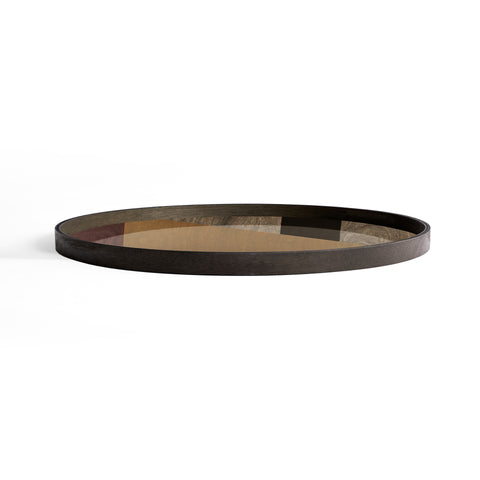 Angle glass tray - Bronze - XL