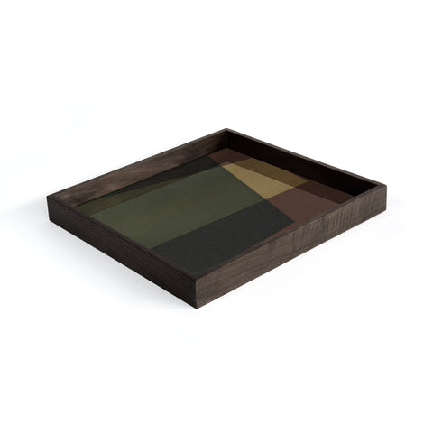 Angle glass tray - Slate - Small