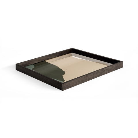 Wabi Sabi Glass Tray - Cream - Large