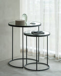 Nesting side table set - Clear