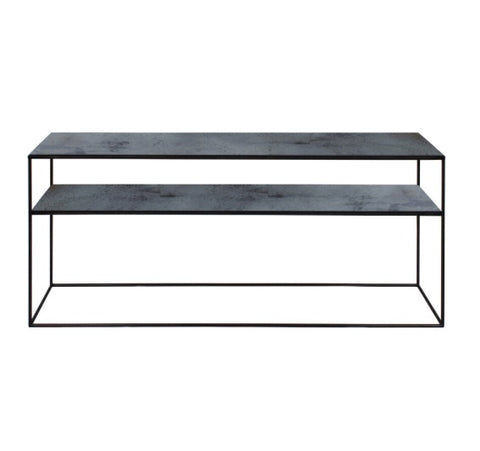 Aged sofa console - Charcoal