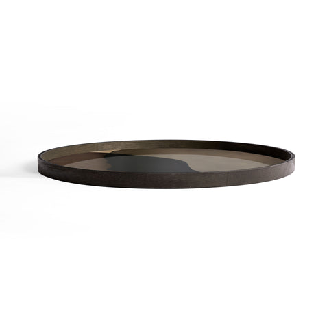Combined Dots glass tray - Graphite - XL