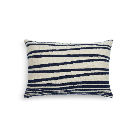 Stripes cushion - lumbar - White