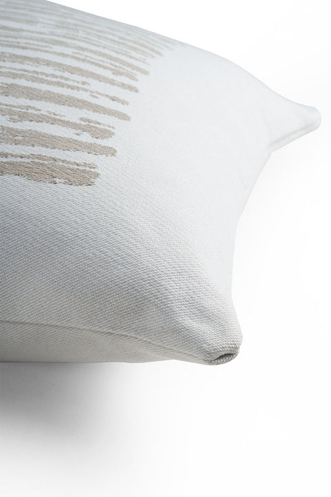 Linear Square Outdoor Cushion -White