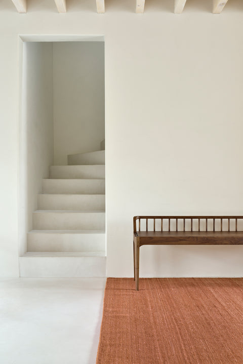 Nomad kilim rug - 6'5" x 9'9" - Terracotta