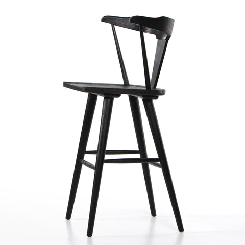 Ripley Bar Stool-Black Oak