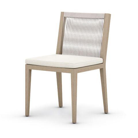 Sherwood Outdoor Dining Chair- Brown/Natural Ivory