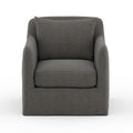 Dade Outdoor Swivel Chair - Charcoal