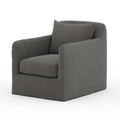 Dade Outdoor Swivel Chair - Charcoal