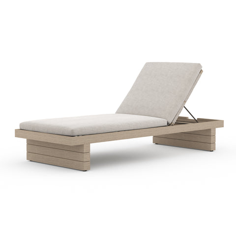Leroy Outdoor Chaise - Brown/Stone Grey