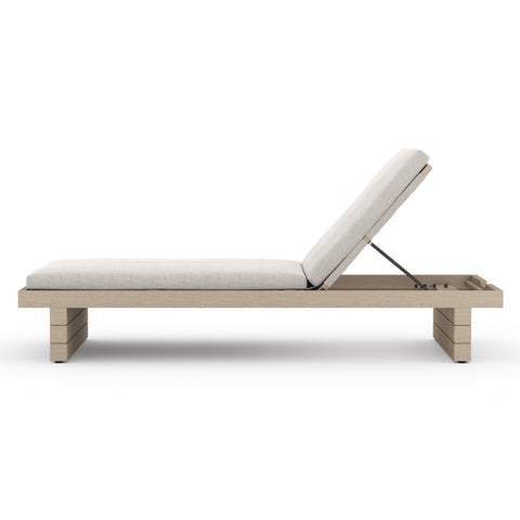 Leroy Outdoor Chaise - Brown/Stone Grey